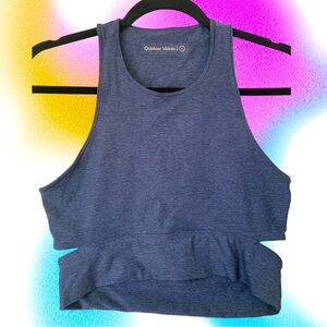 Navy Slashback Crop Top | Outdoor Voices